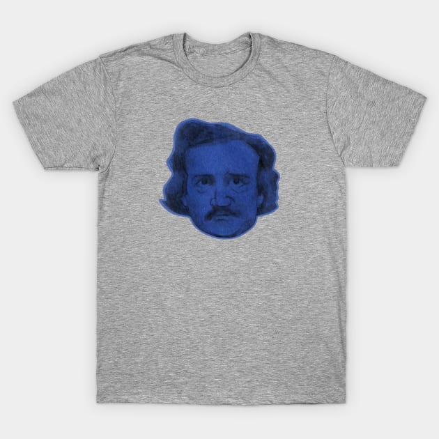 Blue Poe T-Shirt by seancarolan